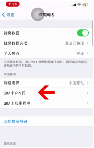 南岸苹果14维修网分享如何给iPhone14的SIM卡设置密码 