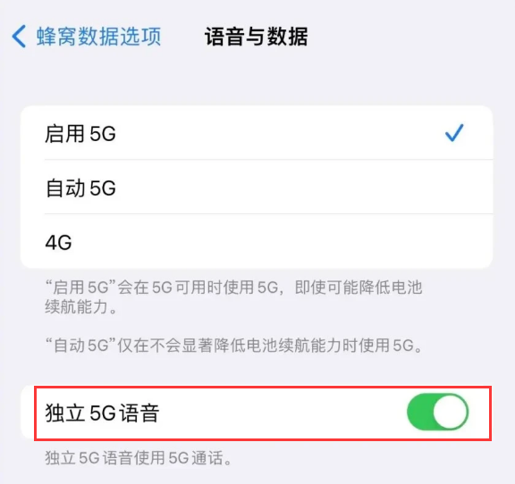 南岸苹果14维修分享iPhone 14 Pro如何开启VoNR 