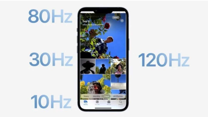 南岸苹果14维修分享iPhone 14有高刷吗 
