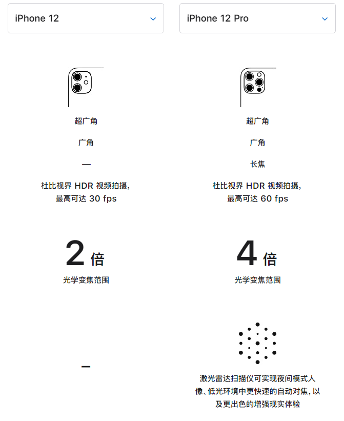 南岸苹果手机维修分享苹果 iPhone 12 与 iPhone 12 Pro 选哪款 